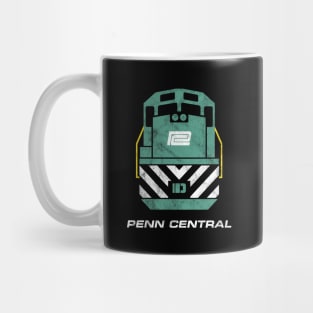 Vintage Penn Central Railroad Train Engine Mug